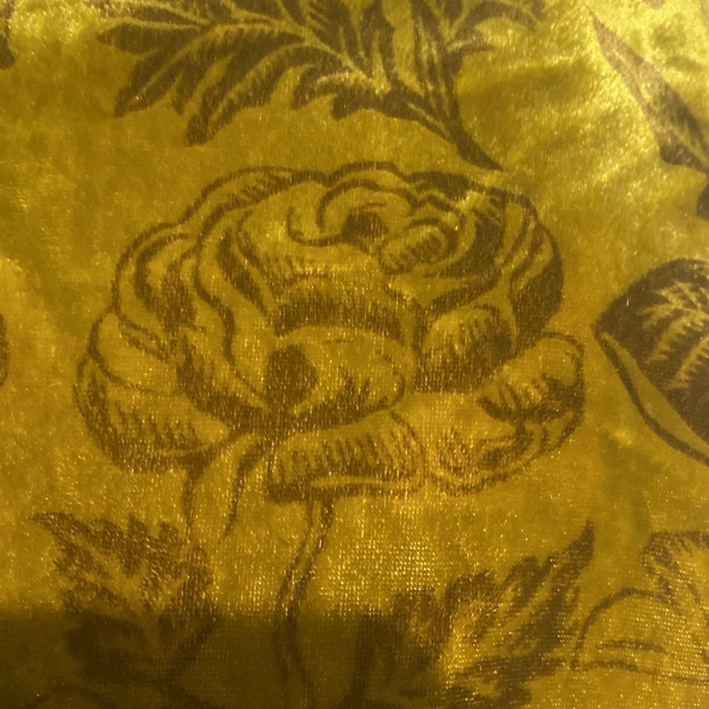 Anthropologie Gold Velvet Trousers - Picture 2 of 4